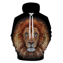 Load image into Gallery viewer, Fashion lion hooded shirts men/women printed 3d hoodies