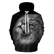 Load image into Gallery viewer, Fashion lion hooded shirts men/women printed 3d hoodies