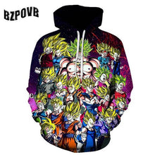 Load image into Gallery viewer, Dragon ball Z spring sweatshirt 3D hoodie