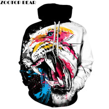 Load image into Gallery viewer, 3D Colorful Tiger Hoodies Men Women