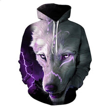 Load image into Gallery viewer, 3D  Wolf Sweatshirts