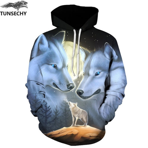 Wolf Printed  Men 3D Sweatshirt