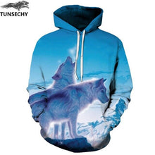 Load image into Gallery viewer, Wolf Printed  Men 3D Sweatshirt