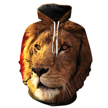 Load image into Gallery viewer, New Fashion Men/Women 3D Sweatshirts Print Lion Hoodies Autumn Winter T