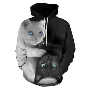 3D Cat Sweatshirts