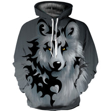 Load image into Gallery viewer, 3D Wolf SWEATSHİRT