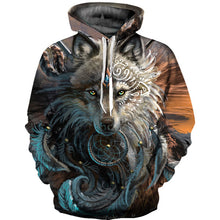 Load image into Gallery viewer, 3D Wolf SWEATSHİRT