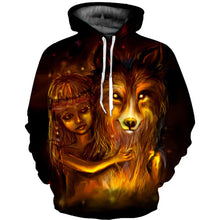 Load image into Gallery viewer, 3D Wolf SWEATSHİRT