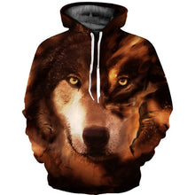 Load image into Gallery viewer, 3D Wolf SWEATSHİRT