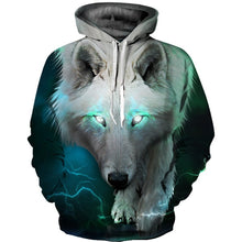 Load image into Gallery viewer, 3D Wolf SWEATSHİRT