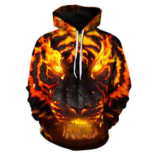 Load image into Gallery viewer, 3D Print Fire Tiger Animal  Sweatshirt
