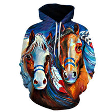 Load image into Gallery viewer, 3D Print Fire Tiger Animal  Sweatshirt