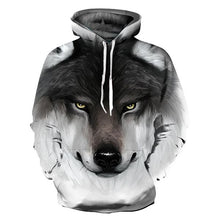 Load image into Gallery viewer, 3D WOLF HOODİE
