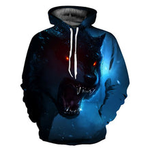 Load image into Gallery viewer, 3D WOLF HOODİE