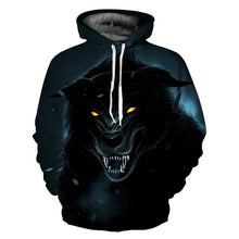 Load image into Gallery viewer, 3D WOLF HOODİE