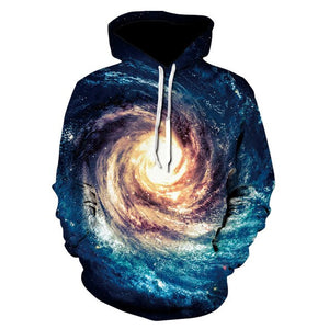 2018 new Colour  Space Galaxy Hoodies Men 3d Sweatshirts