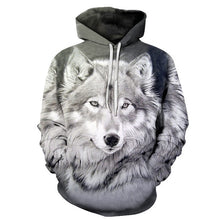 Load image into Gallery viewer, 3D wolf head  Sweatshirt