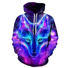 Load image into Gallery viewer, 3D wolf head  Sweatshirt