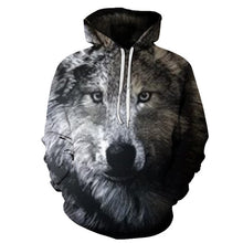 Load image into Gallery viewer, 3D wolf head  Sweatshirt