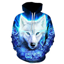 Load image into Gallery viewer, 3D wolf head  Sweatshirt