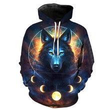 Load image into Gallery viewer, 3D wolf head  Sweatshirt
