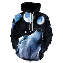 Load image into Gallery viewer, 3D wolf head  Sweatshirt