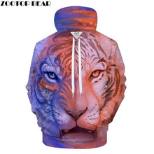 Load image into Gallery viewer, Fashion lion hooded shirts men/women printed 3d hoodies