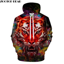 Load image into Gallery viewer, Fashion lion hooded shirts men/women printed 3d hoodies