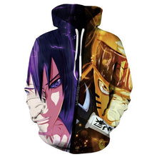 Load image into Gallery viewer, Hot Anime Naruto Sasuke Kakashi 3D HoodiesMen/women