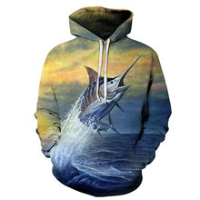 Load image into Gallery viewer, Fish Printed Hoodies Sweatshirts Men Women Tracksuits 3d Pullover Fashion Hoody Casual Drop Ship s-6xl