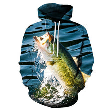Load image into Gallery viewer, Fish Printed Hoodies Sweatshirts Men Women Tracksuits 3d Pullover Fashion Hoody Casual Drop Ship s-6xl