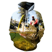 Load image into Gallery viewer, Fish Printed Hoodies Sweatshirts Men Women Tracksuits 3d Pullover Fashion Hoody Casual Drop Ship s-6xl