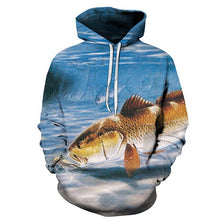 Load image into Gallery viewer, Fish Printed Hoodies Sweatshirts Men Women Tracksuits 3d Pullover Fashion Hoody Casual Drop Ship s-6xl