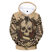 Load image into Gallery viewer, 3d Hoodies Pullover Tattoo Skull Rose Print Fashion Men Women Hoodie Hoody Casual Long Sleeve Harajuku 3D Hooded Sweatshirt Tops